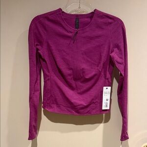 Elegant Magenta Long Sleeve Top 1/4 zip lululemon Lab Reykur long sleeve size 6